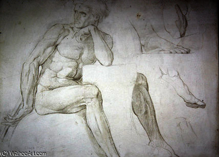 Male Nude Studies — William Blake