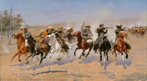 A Dash For The Timber — Frederic Remington, Contemporary Realism