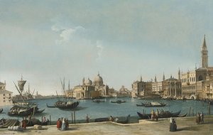 Venice, A View Of The Entrance To The Grand Canal With The Bacino Di San Marco