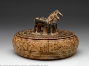 Cylindrical Lidded Box (pyxis) — Theophanes The Greek