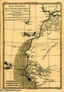 West Coast Of Africa, From Lisbon To Sierra Leone, From 'atlas De Toutes Les Parties Connues Du Glob — Rigobert Bonne (charles Marie Rigobert Bonne), Cartography