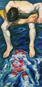 Man on a Diving Board