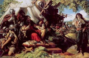 King Cophetua And The Beggarmaid — Daniel Maclise, Victorian Illustration