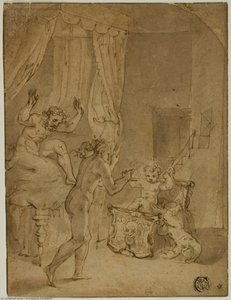 The Infant Hercules Strangling Serpents in His Cradle