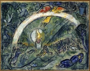 Noah And The Rainbow (16) — مارك شاغال, Surrealism