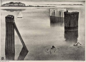 Quiet Harbor — Louis Lozowick