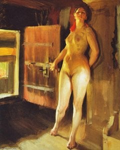 Flickan På Loftet (girl In The Loft) — Άντερς Ζορν, Impressionism