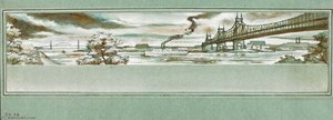 Williamsburg Bridge River Scene — Edward Laning