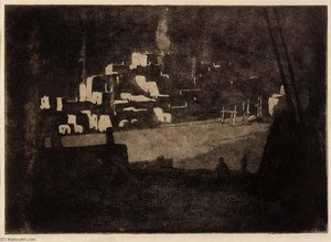 Pueblo At Night — هوارد كوك