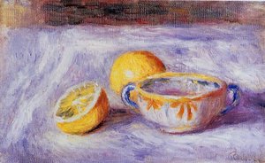 Still Life With Lemons — Pierre-auguste Renoir, Impressionistic Still Life