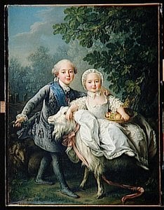 Charles Philippe De France, Comte D'artois, Et Sa Soeur Madame Clothilde — 프랑수아 유베르 드루아
