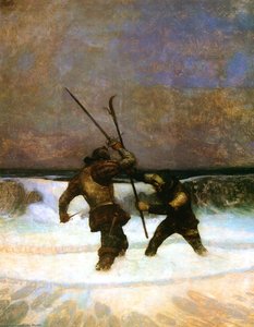 Two Knights Dueling — N.c. Wyeth