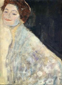 Retrato De Uma Senhora Em Branco (incompleto) — Gustav Klimt, Symbolism