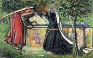 Arthur S Tomb The Last Meeting Of Lancelot And Guinevere — 단테 가브리엘 로세티, Romantic Symbolism
