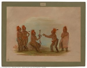 Black Hawk And The Prophet - Saukie — Džordž Katlin, Ethnographic Art