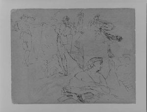 Sketches Of Two Sentry Types; Male And Female Monarch Types — Thomas Sully