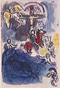Study To Vitrage At Tudeley All Saints' Church — Marc Chagall, Expressionist Impression