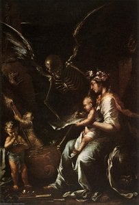 Human Fragility — سالفاتور روزا, Baroque Painting
