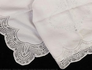 Double Bed Sheet Set With The Initials Am — Rafael Masó I Valentí