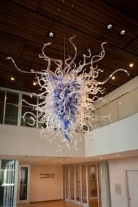 Royal Blue Mint Chandelier