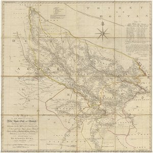 Title (original): A Map Of The Provinces Of Delhi, Agrah, Oude, And Ellahabad, Comprehending The Countries Lying Between Delhi, And The Bengal-provinces, Surveyed By Major James Rennell, Surveyor General To The Honorable East-india Company, And Publi.... — Major James Rennell, Frs, Frse, Frgs