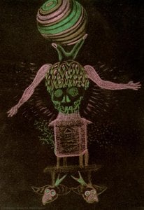 Ausgezeichnetes Skelett — Salvador Dalí, Surrealist Painting