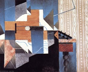 Guitar On The Table — Juan Gris, Cubism