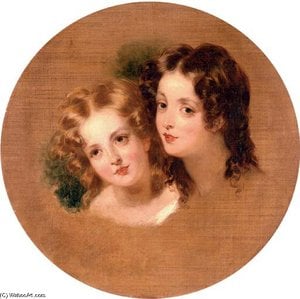 A Study Of The Heads Of Two Children — George Henry Harlow