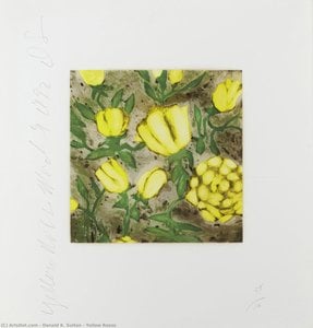 Yellow Roses — Donald K. Sultan