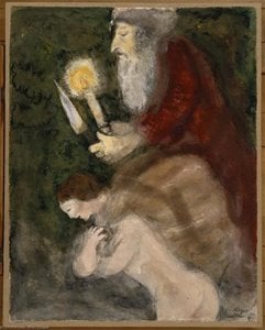 Abraham E Isaac Sulla Via Del Sacrificio — Marc Chagall