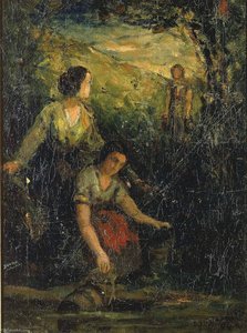 The Drinking Pool (three Women At Water) — Edward Mitchell Bannister