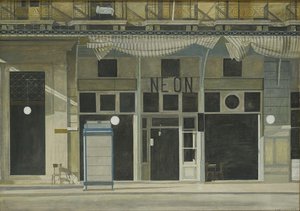 Cafe ''neon'' At Day — Yiannis Tsaroychis