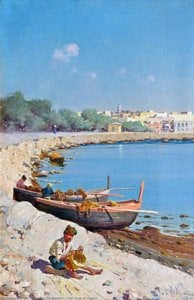 The Quay At Naples — Edoardo Federico De Martino
