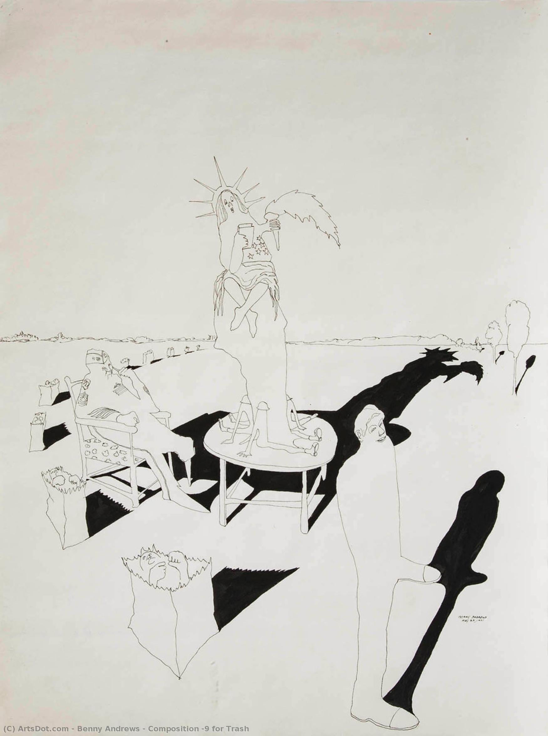 Composition #9 For Trash — Benny Andrews
