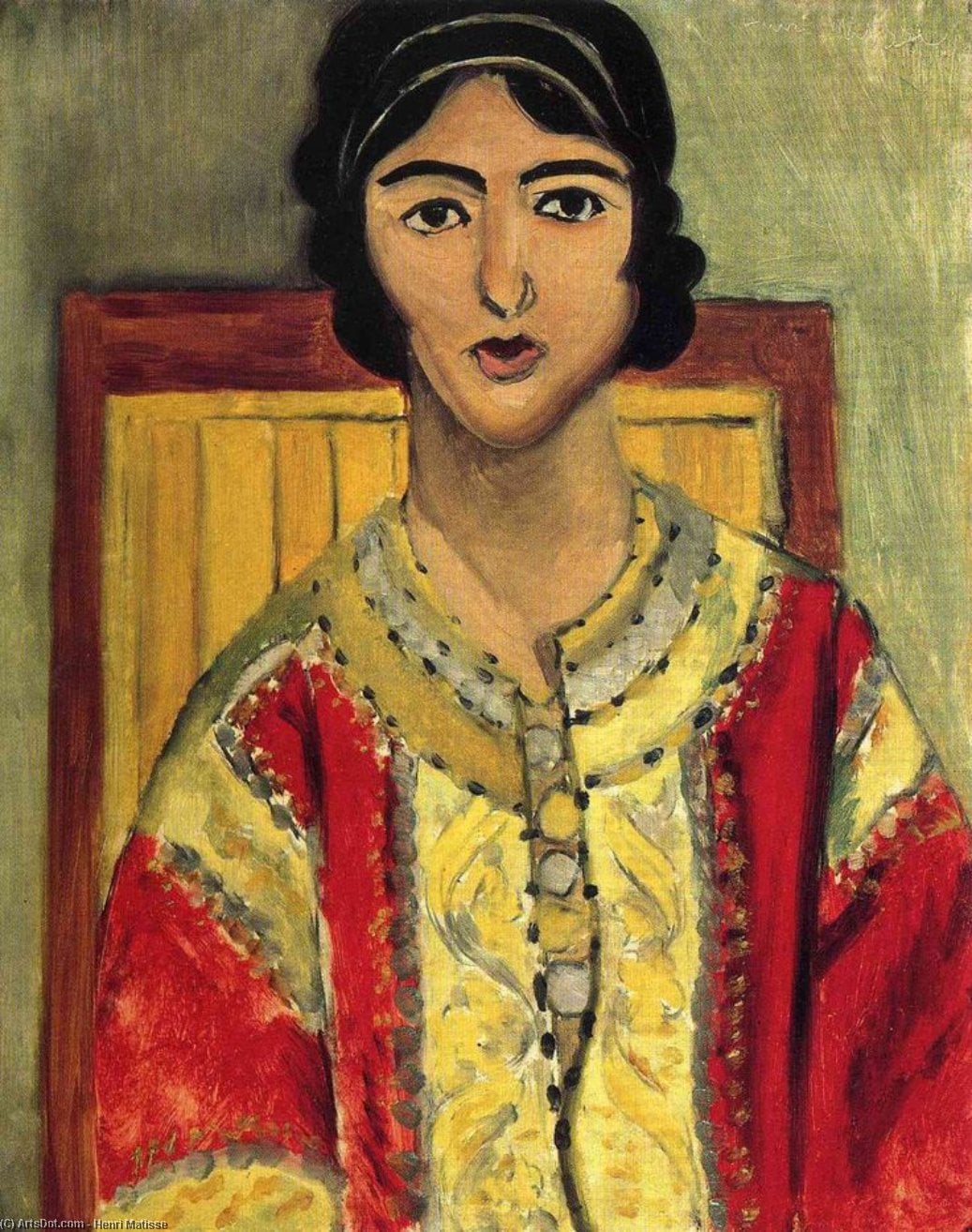 Lorette S Červenou Róbou — Henri Matisse