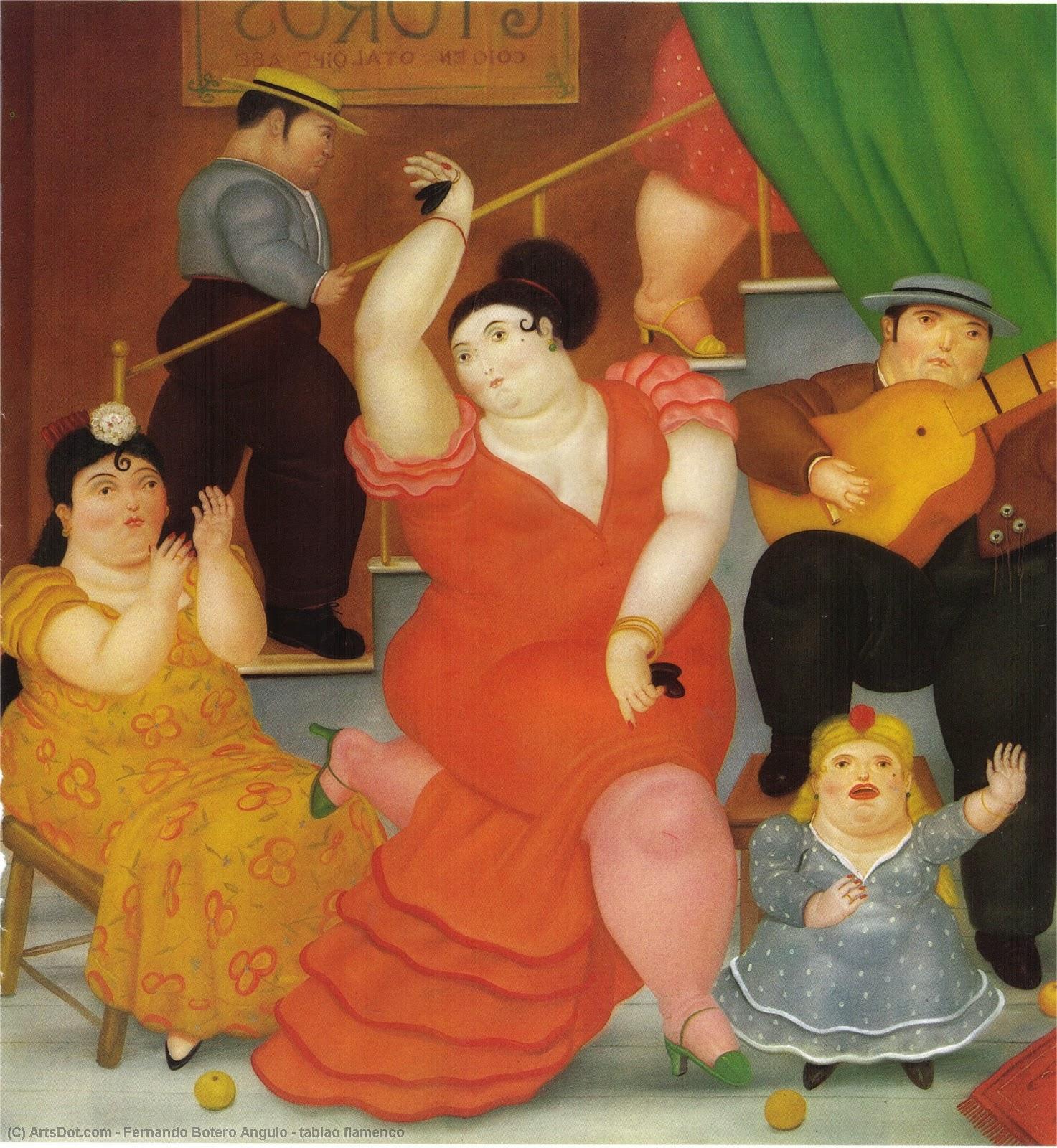 Tablao Flamenco — Fernando Botero