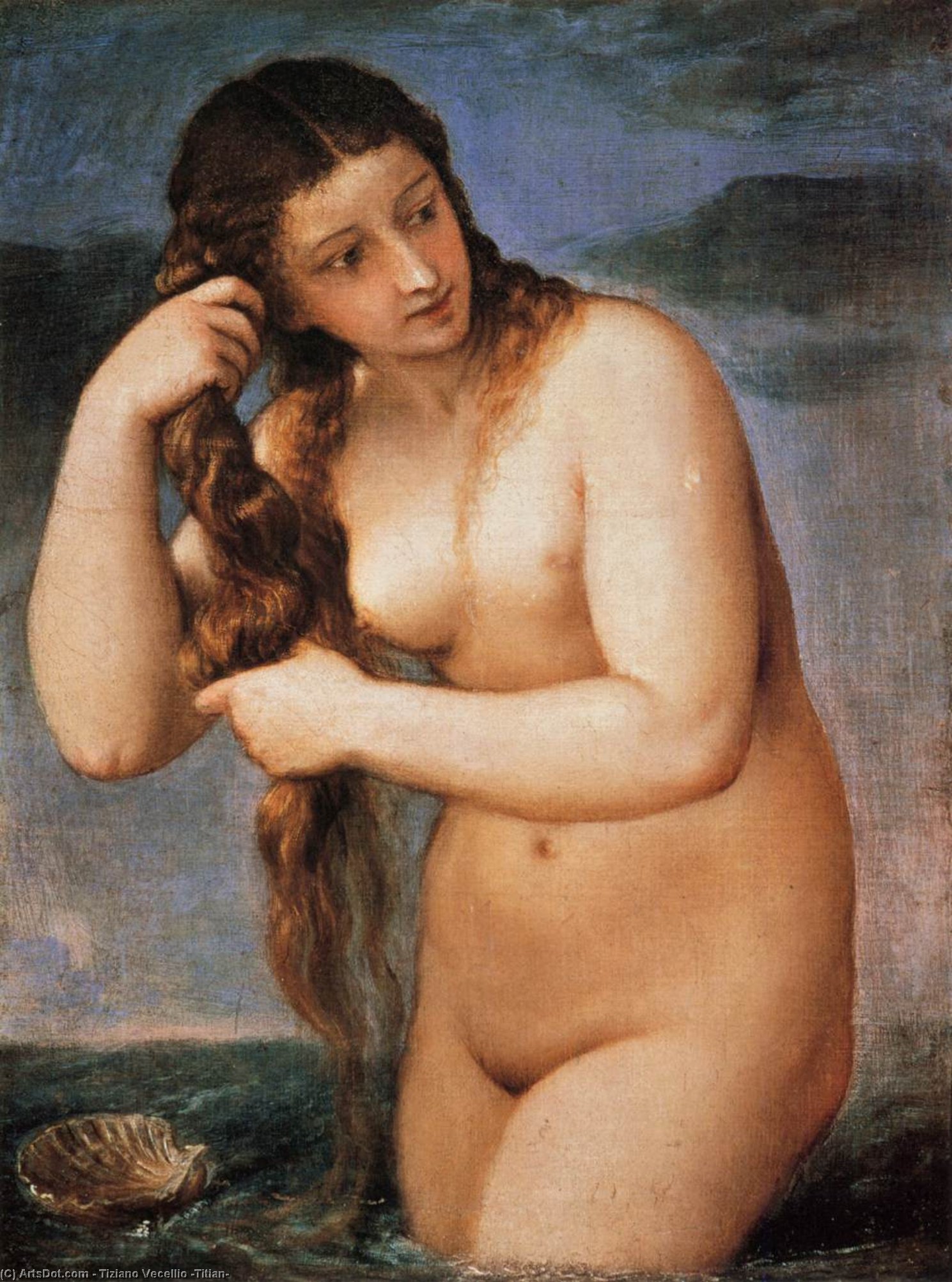 Venus Anadyomene — Tizian