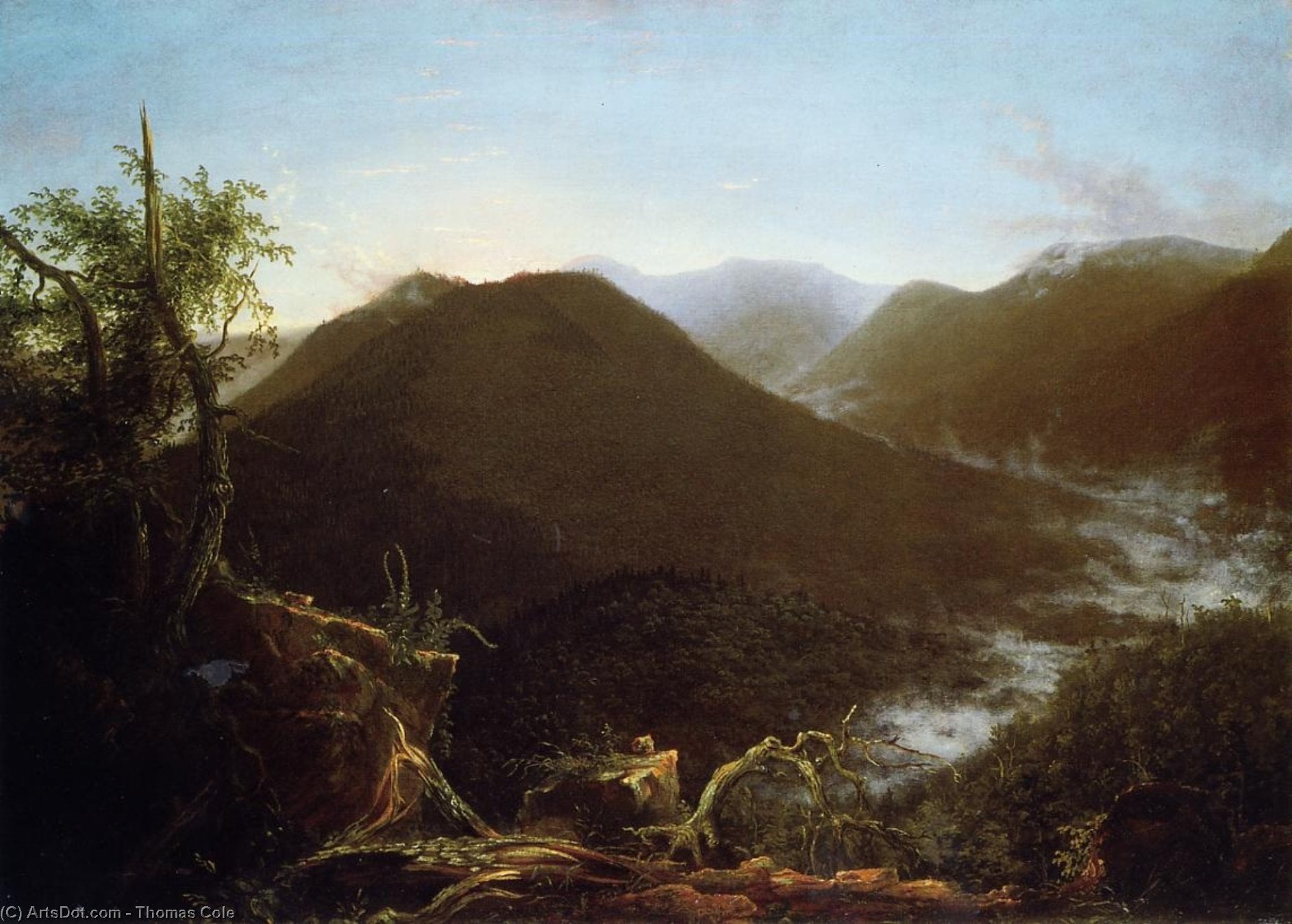 Thomas Cole - Sunrise in the Catskill Mountains