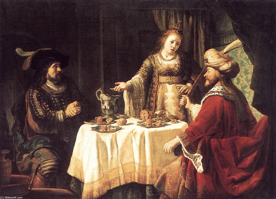 The Banquet Of Esther And Ahasuerus — Jan Victors (jan Fictor)