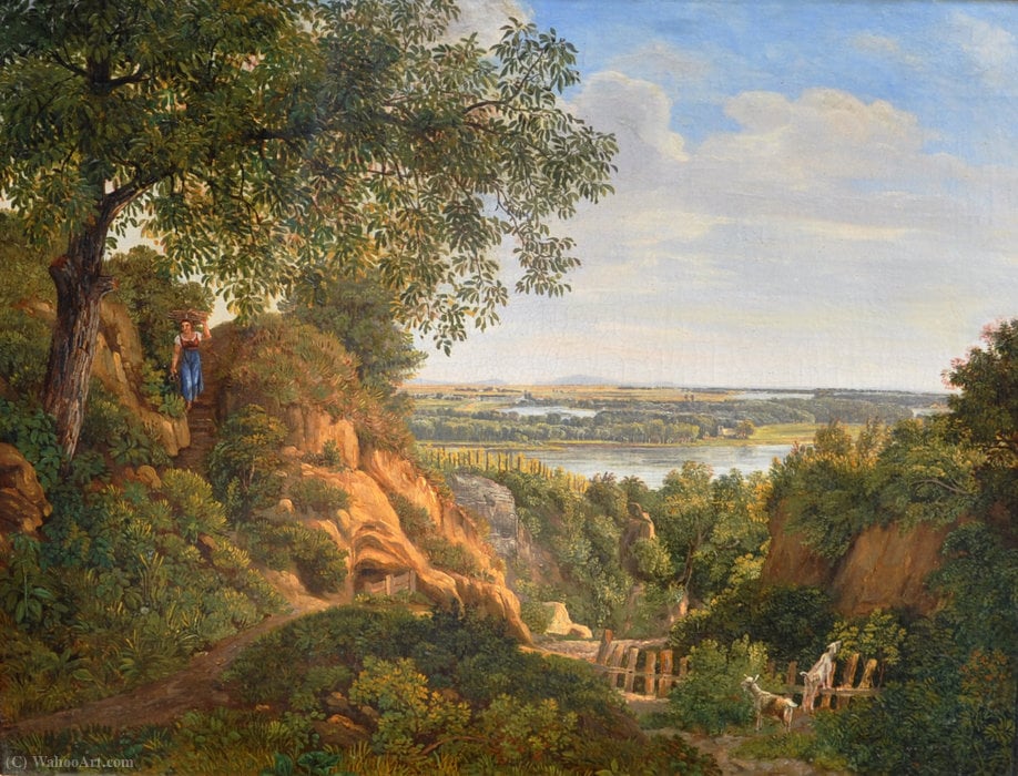 Thomas Ender - View from Nussdorf on the Danube
