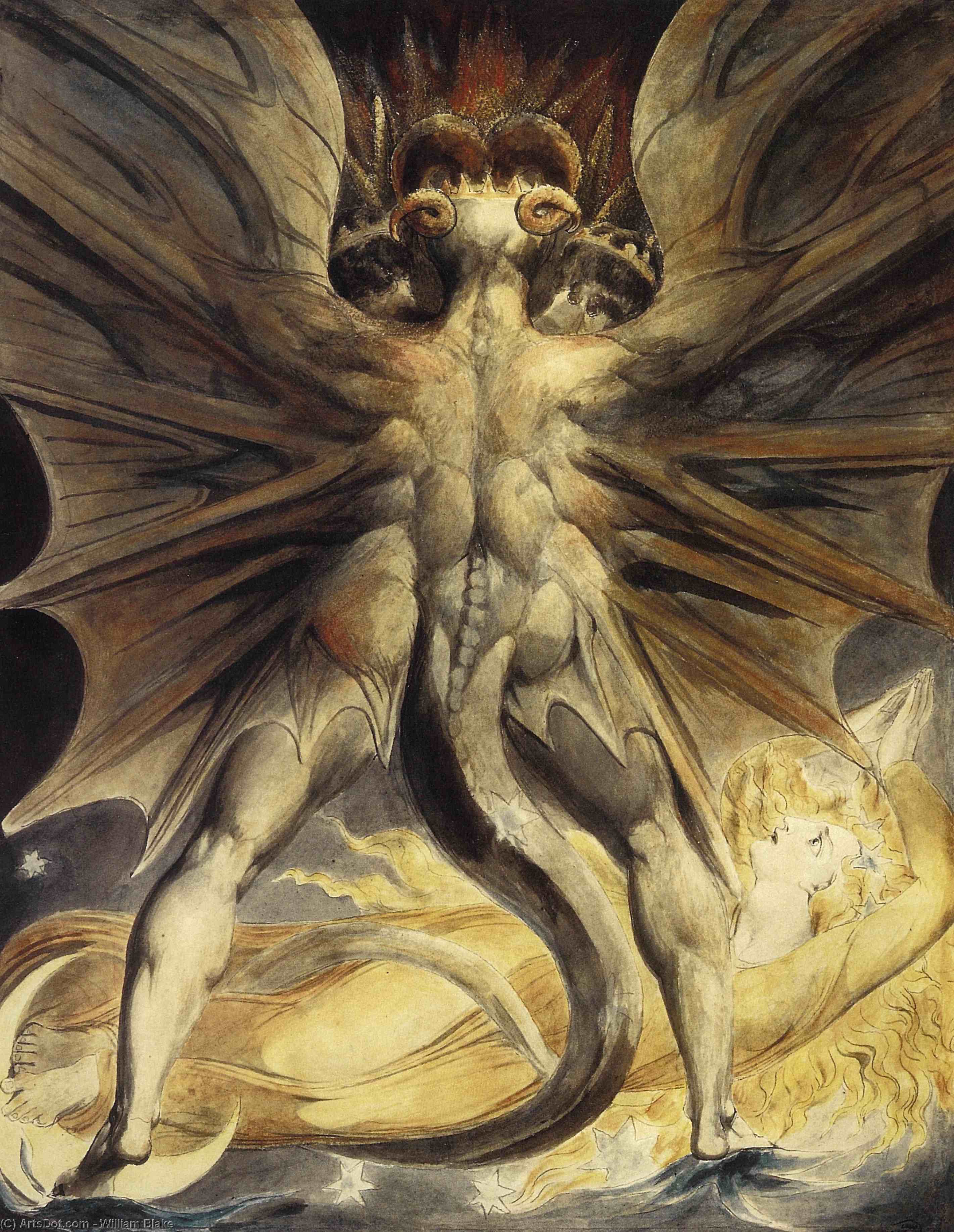 A Nagy Ördög És Az Éjszaka Ruhával Megölt Nő — William Blake