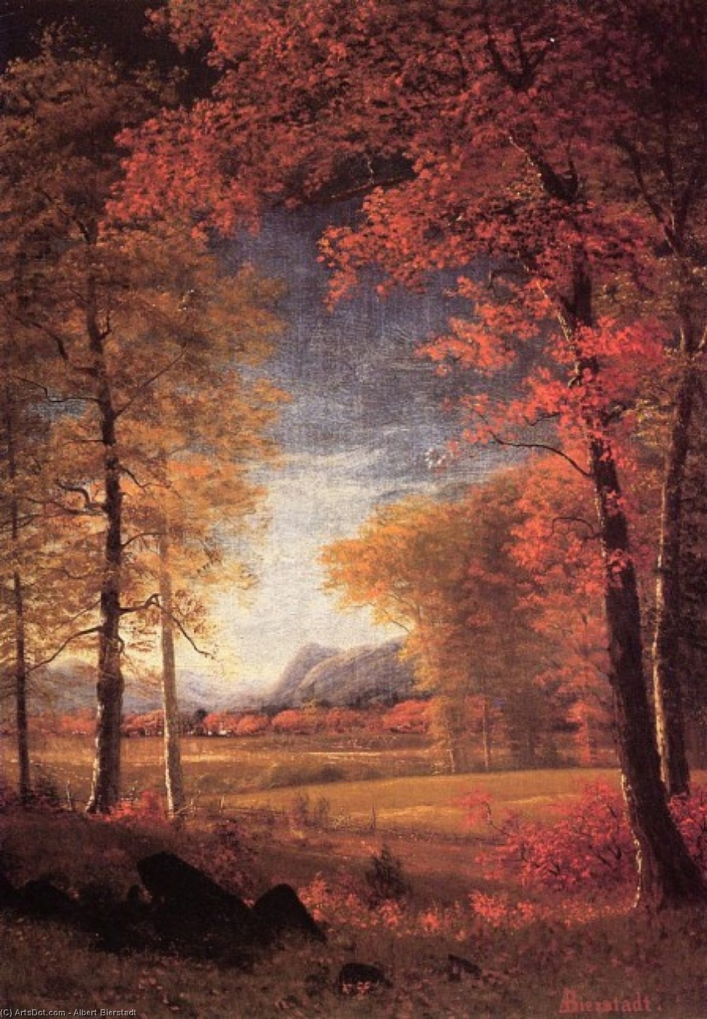 Herbst In Amerika, Oneida County, New York — Albert Bierstadt