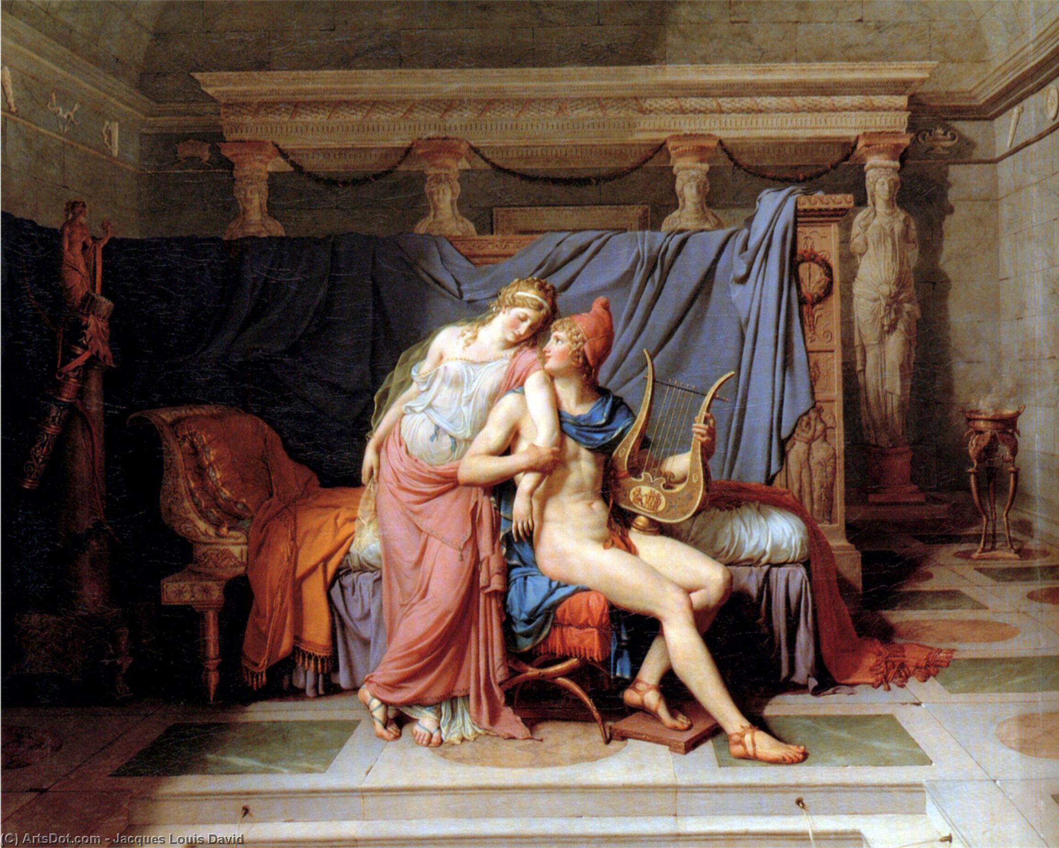 Jacques-Louis David - París y Elena