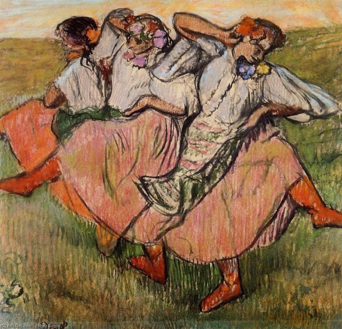 Three Russian Dancers — Hilaire-germain-edgar Degas