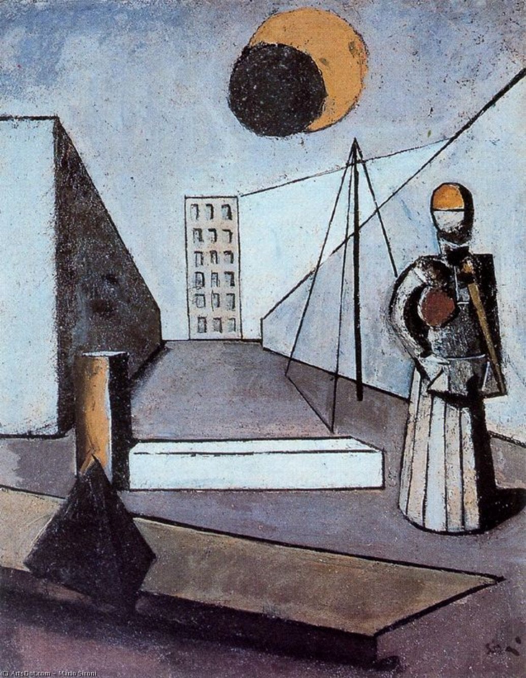 Mario Sironi - The eclipse