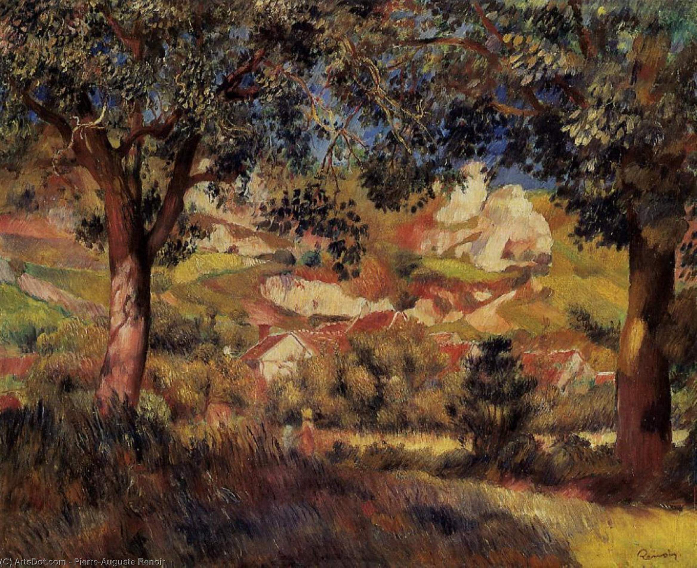 Pierre-Auguste Renoir - Landscape in La Roche Guyon