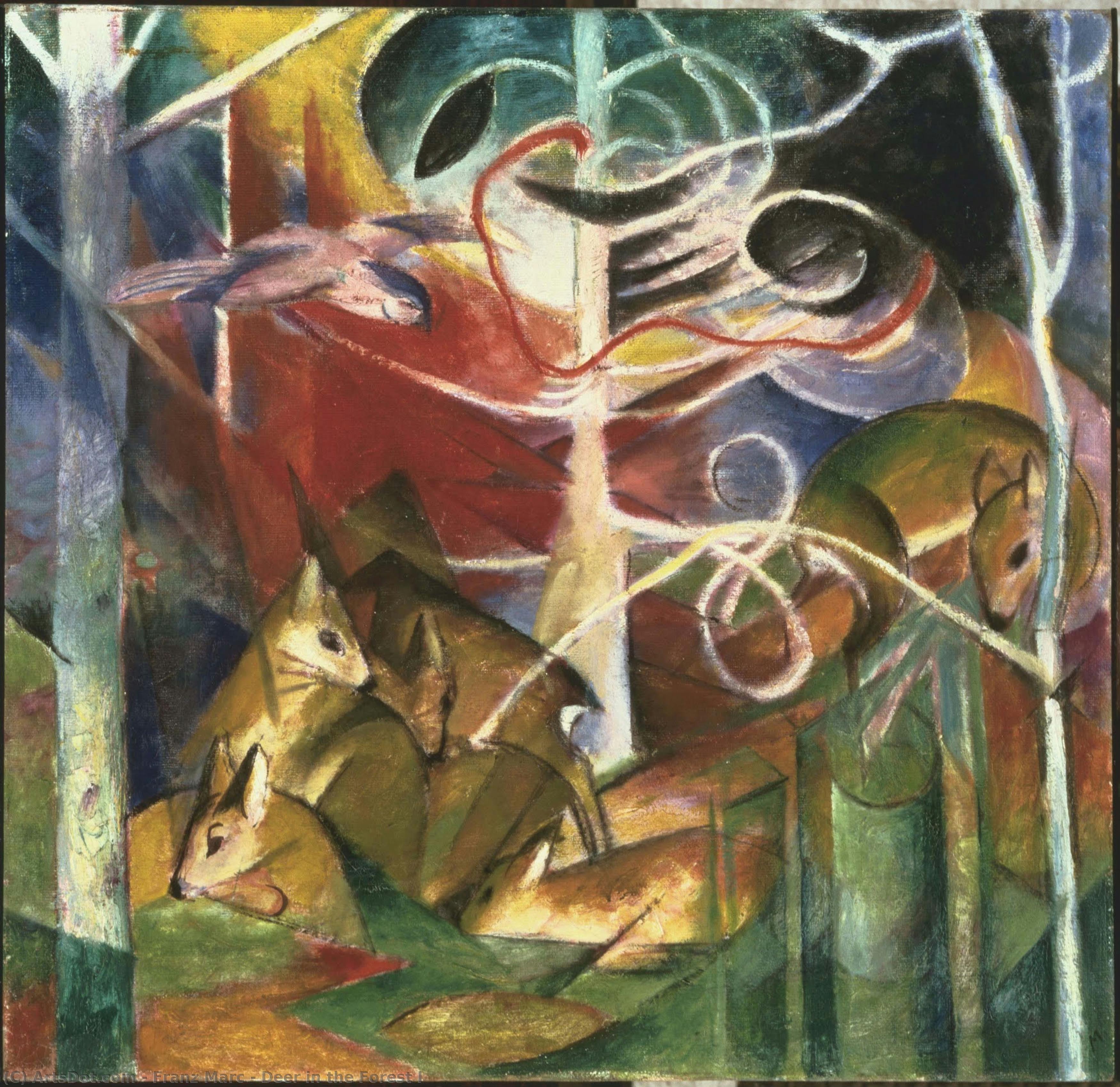 Φρανς Μάρκ - Deer in the Forest I