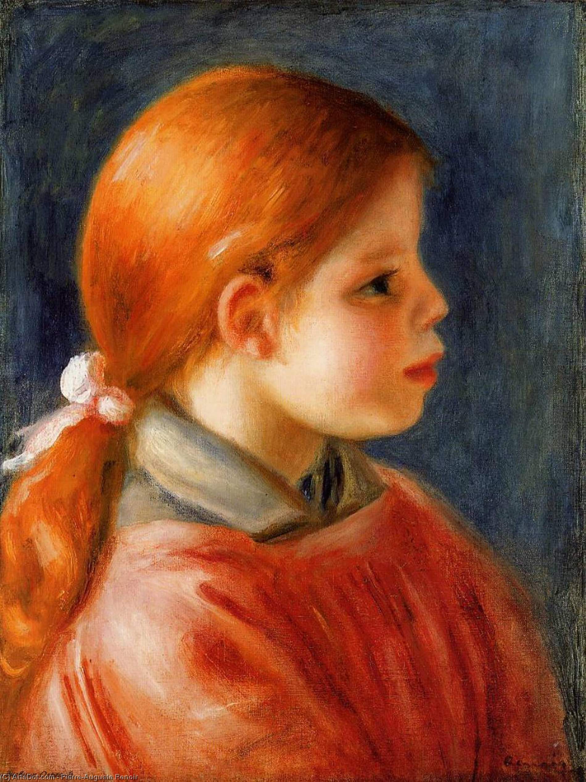 Head Of A Young Woman - Głowa Młodej Kobiety — Pierre-auguste Renoir