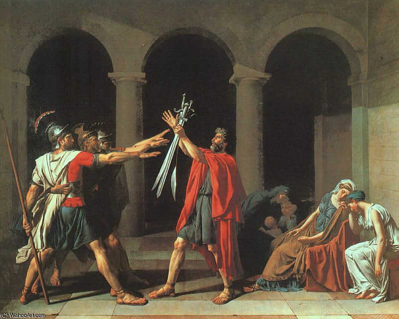 Jacques-Louis David - Přísaha Horatiů