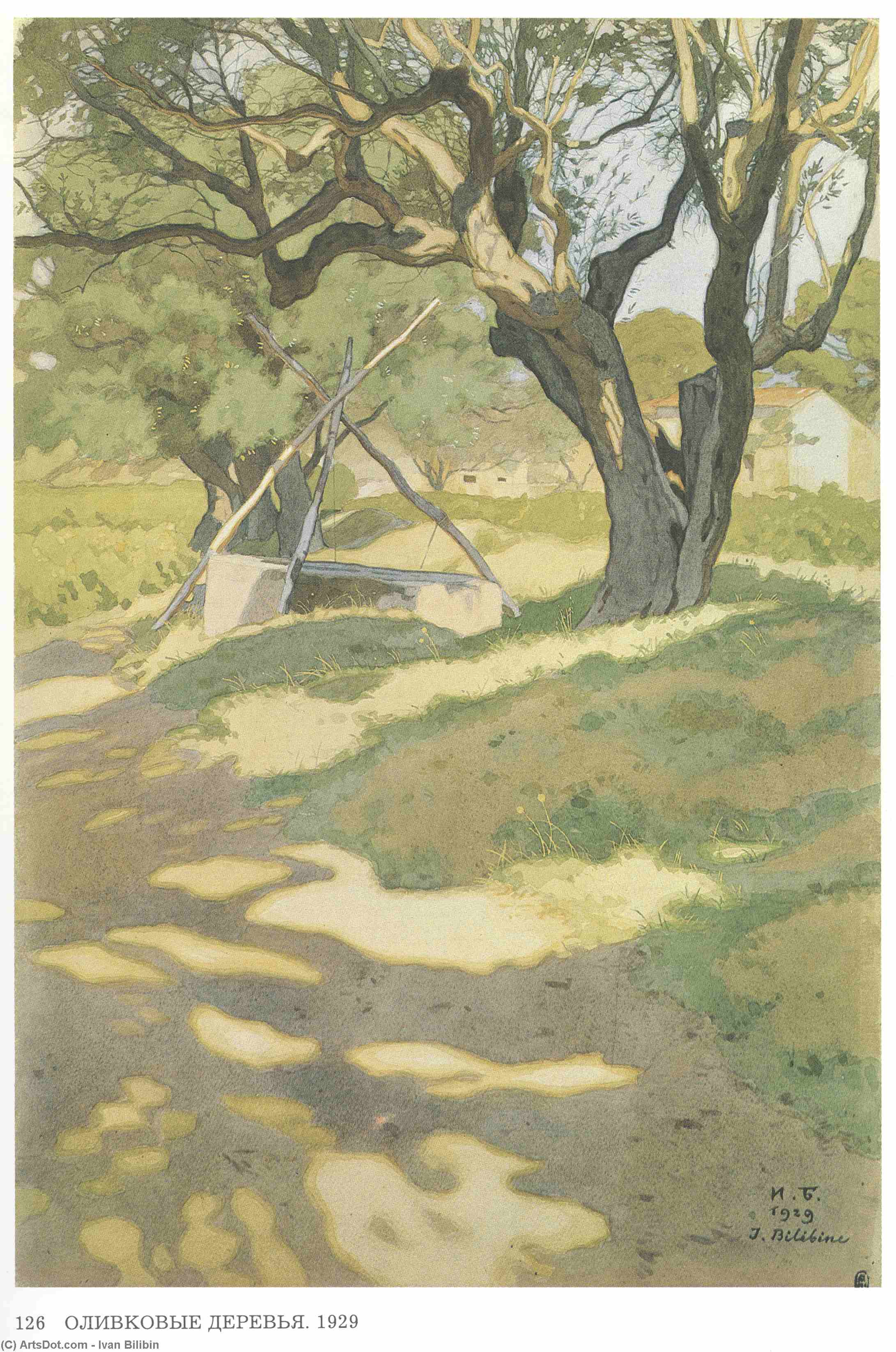 Olive Trees — Ivan Yakovlevich Bilibin